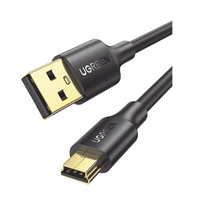 Imagen de Cable USB-A 2.0 a Mini USB | 1m | Cable de Datos y Alimentación | 480Mps | Chip Inteligente | PVC | Para Discos Duros HDD o SSD, Go-Pro Hero, Mando de PS3, Cámaras Digitales, Reproductores MP3, MP4, etc.